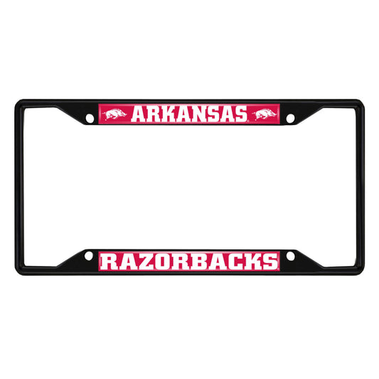 University of Arkansas Black License Plate Frame