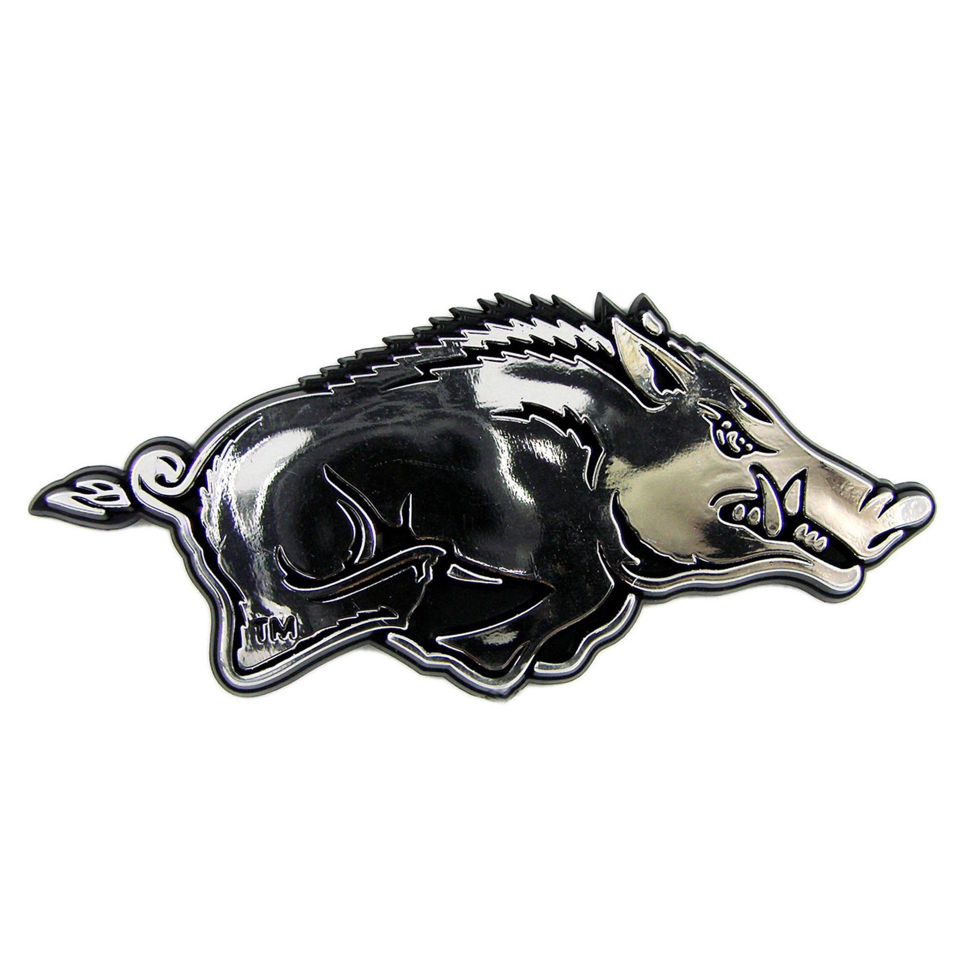 University of Arkansas Plastic Chrome Emblem