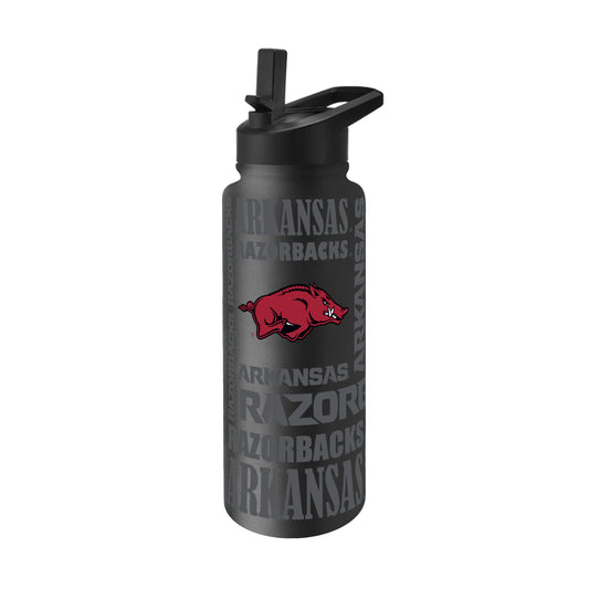 Arkansas 34oz Black Replay Quencher Bottle