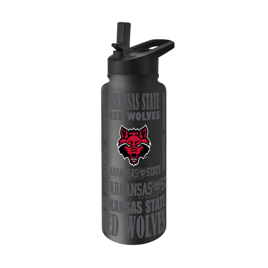 Arkansas State 34oz Black Replay Quencher Bottle