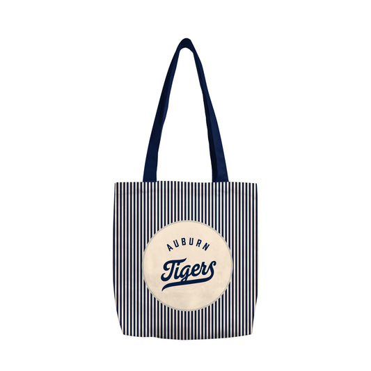 Auburn Classic Navy Canvas Tote