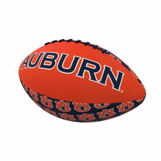 Auburn AU Repeating Logo Mini-Size Rubber Football