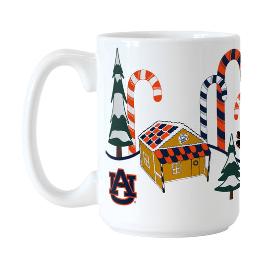 Auburn Aubie Claus 15oz Sublimated Mug