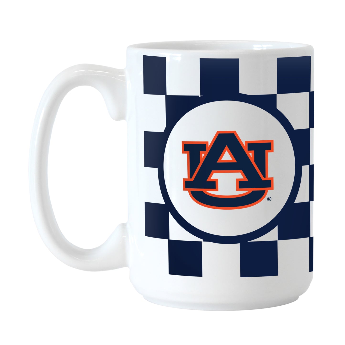 Auburn 15oz Checkerboard Sublimated Mug