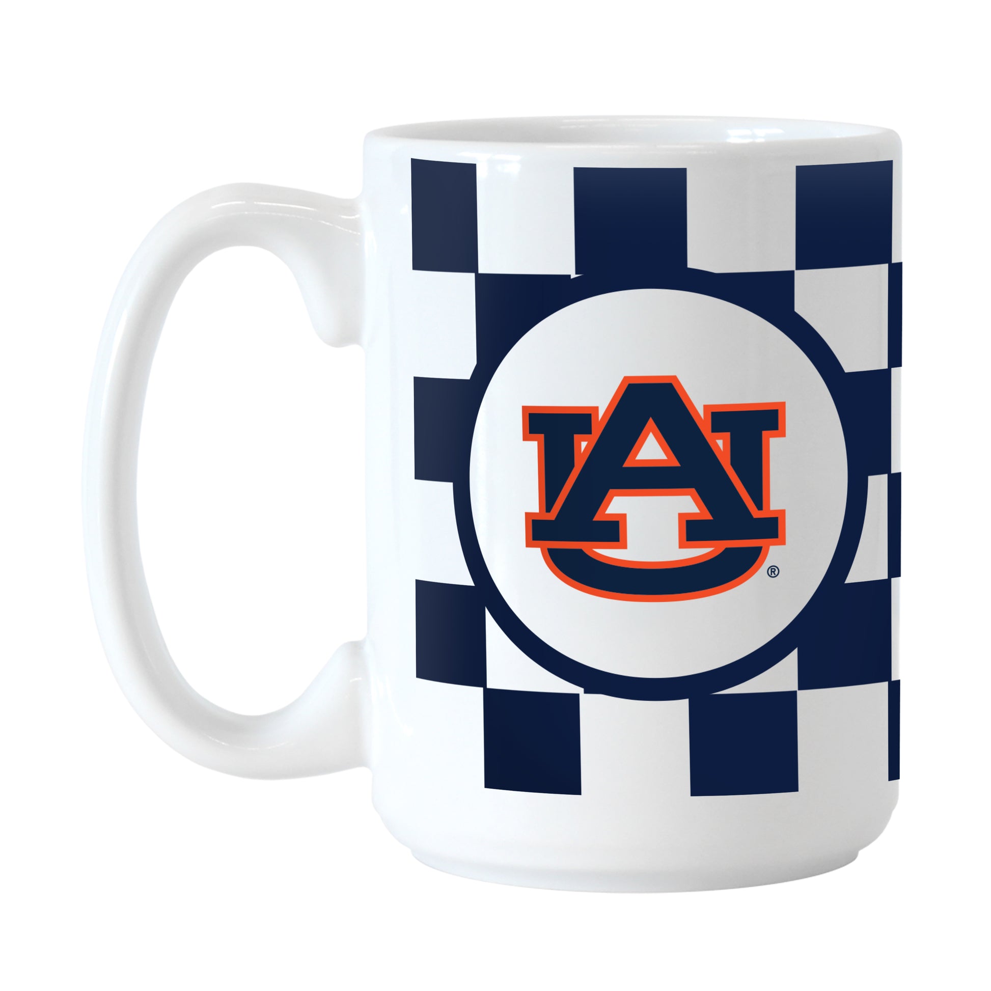 Auburn 15oz Checkerboard Sublimated Mug