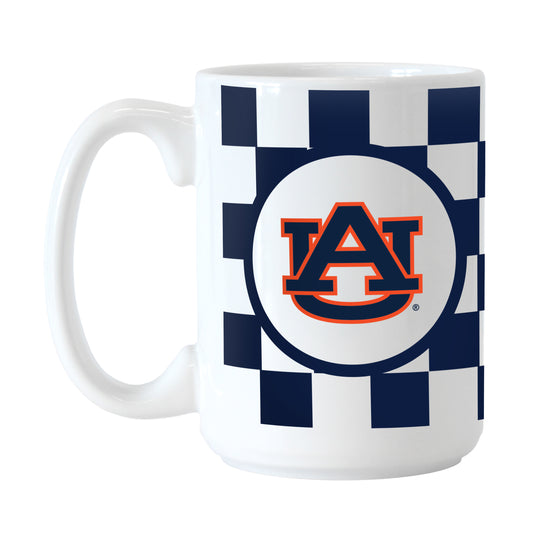 Auburn 15oz Checkerboard Sublimated Mug