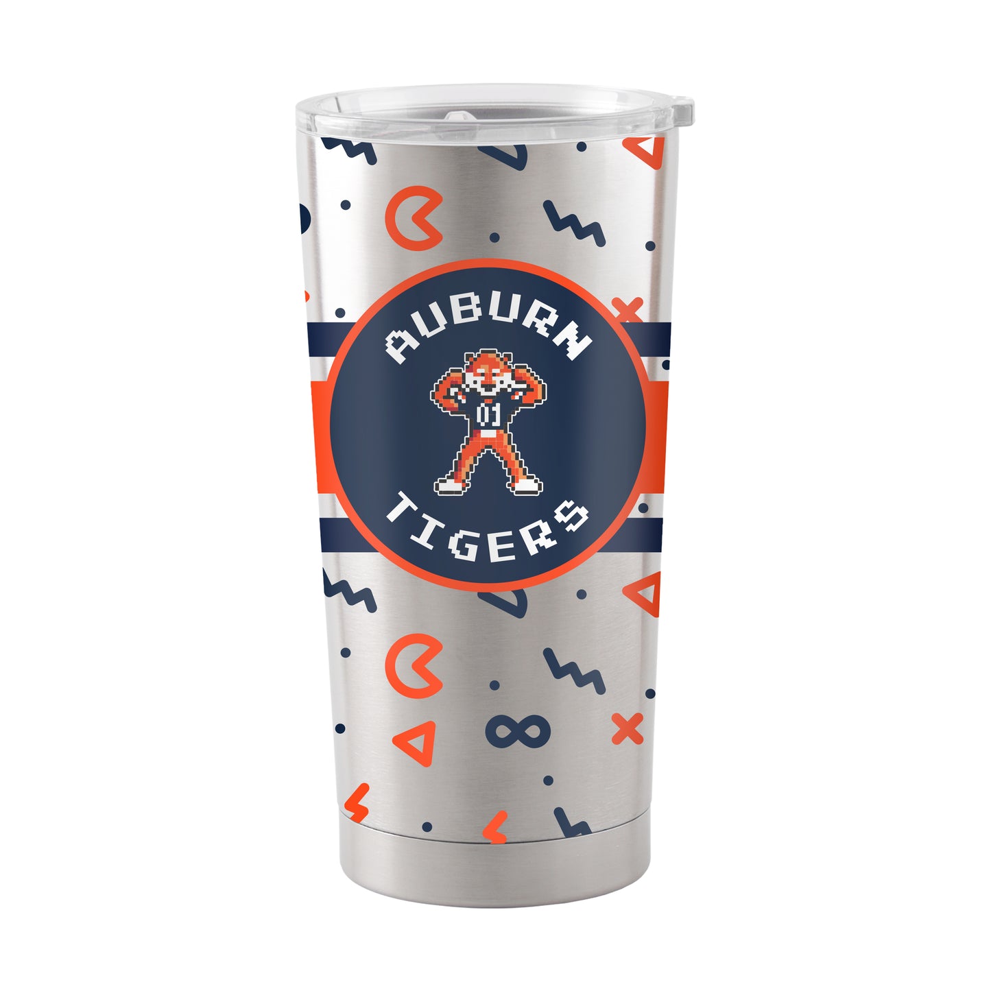 Auburn 20oz Pixel Tiger Stainless Tumbler
