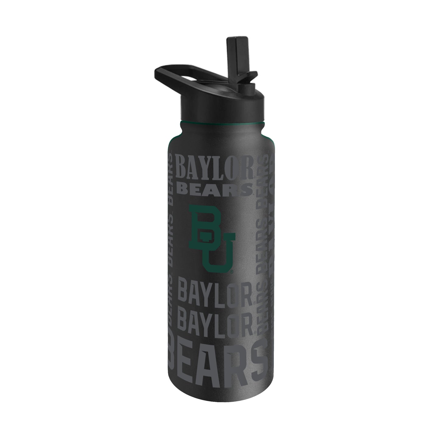 Baylor 34oz Black Replay Quencher Bottle