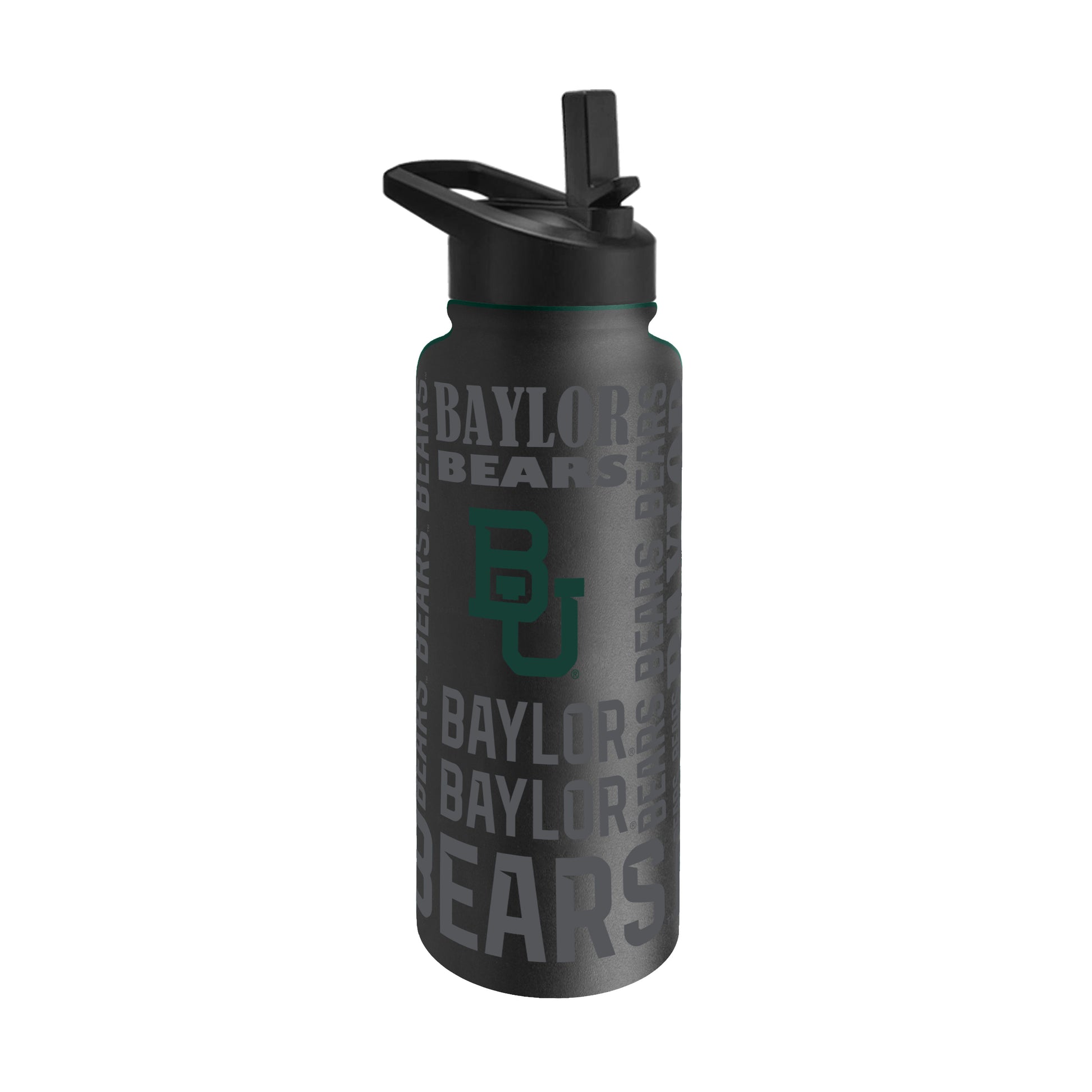 Baylor 34oz Black Replay Quencher Bottle