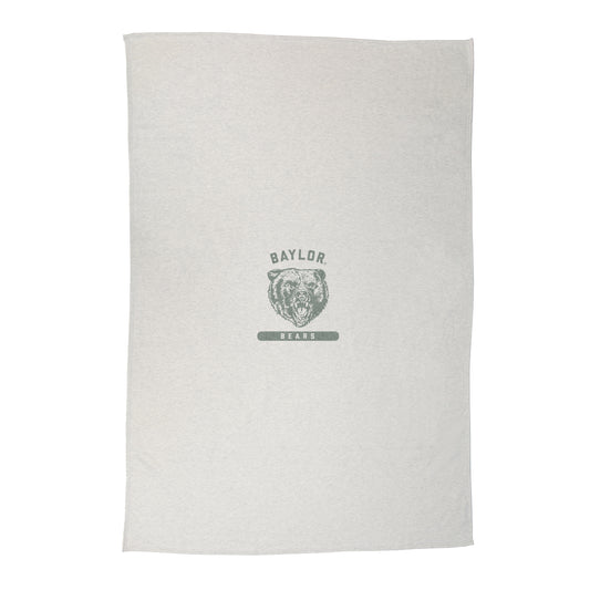 Baylor Growling Bear Sublimated Sweatshirt Blanket
