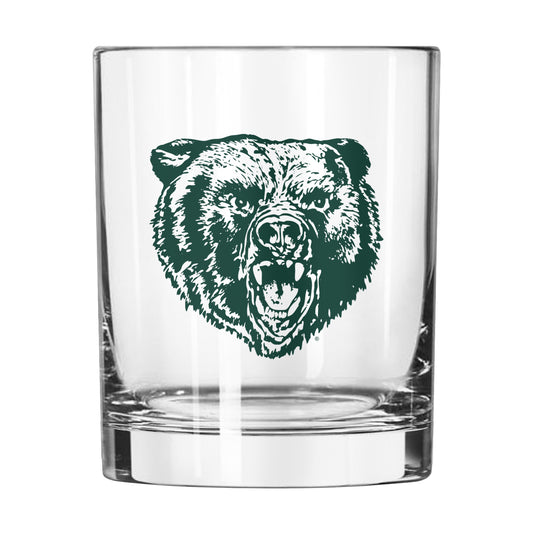 Baylor Growling Bear 14oz Rocks Glass
