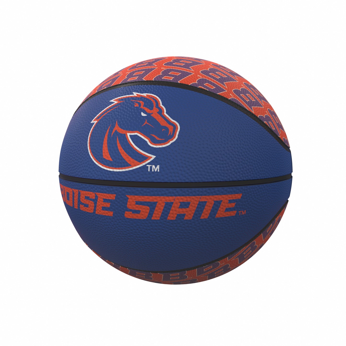 Boise State Repeating Logo Mini-Size Rubber Basketball