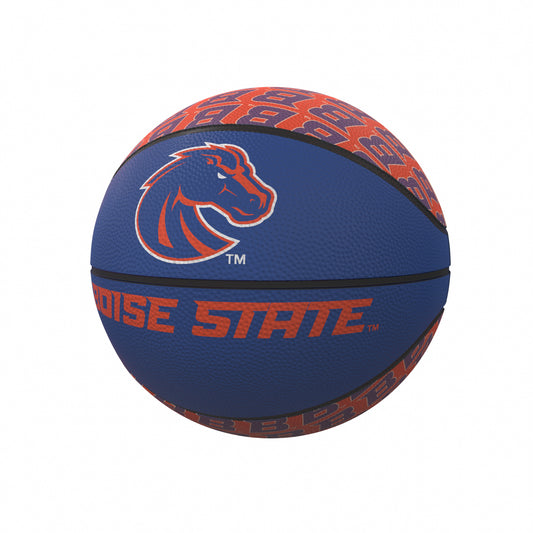 Boise State Repeating Logo Mini-Size Rubber Basketball