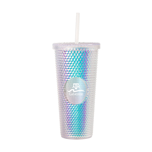 Texas A&M Galveston 24oz Iridescent Stud Tumbler