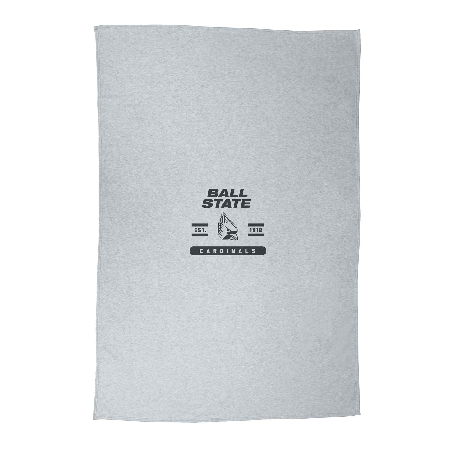 Ball State Athletic Gray Sublimated Sweatshirt Blanket