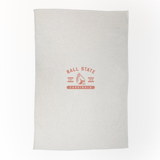 Ball State Sublimated Sweatshirt Blanket