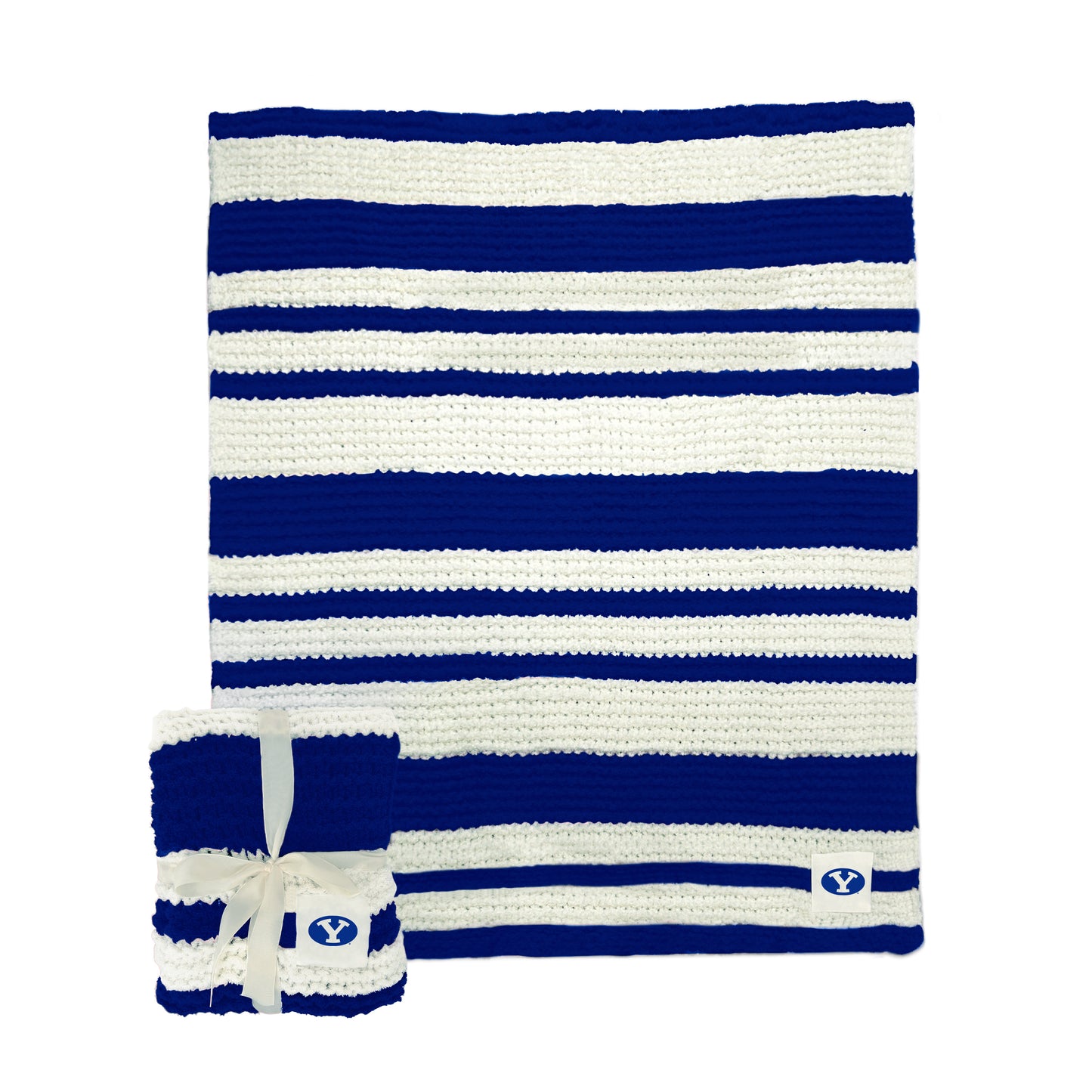 BYU Cable Knit Throw 50x60