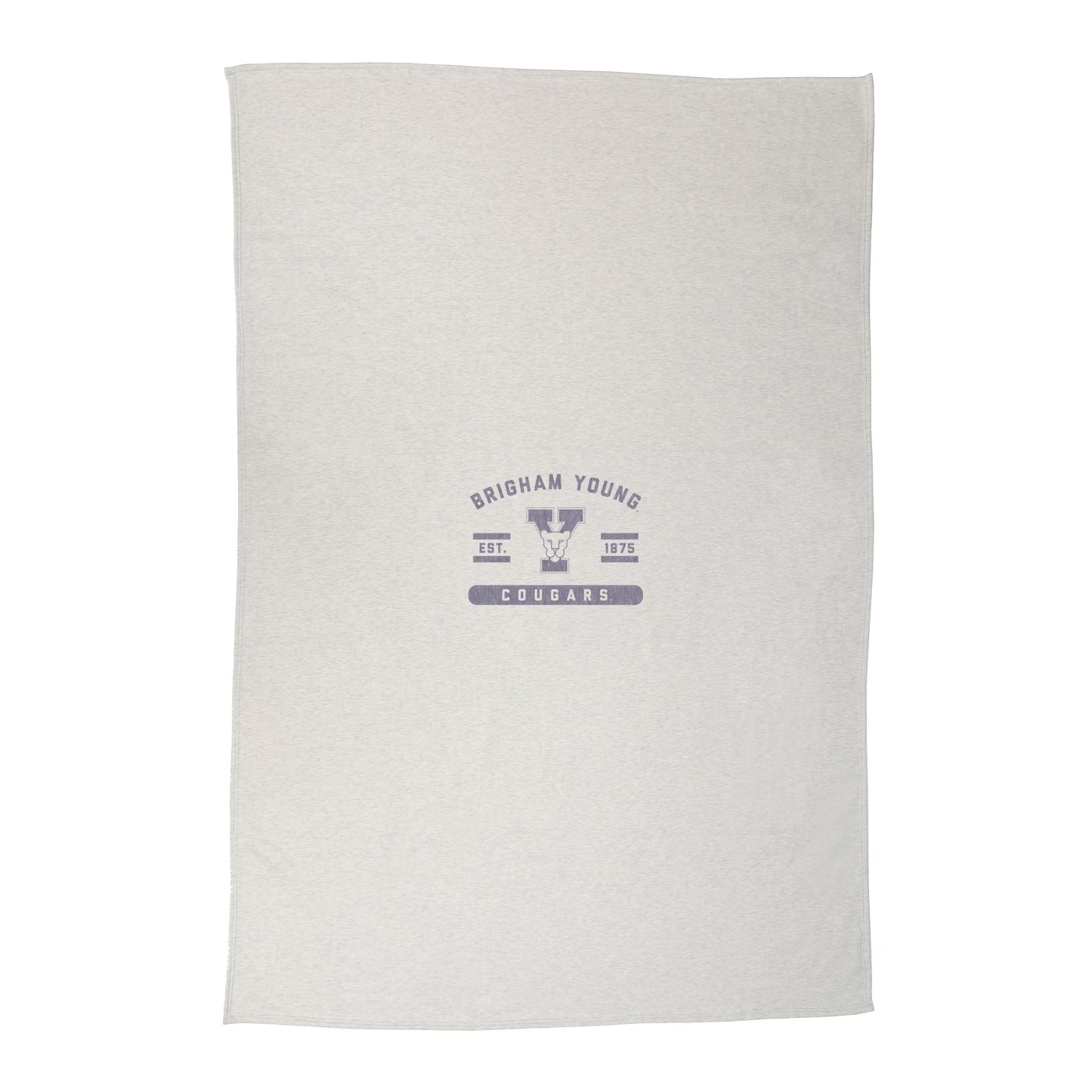 BYU Royal Logo Sublimated Sweatshirt Blanket