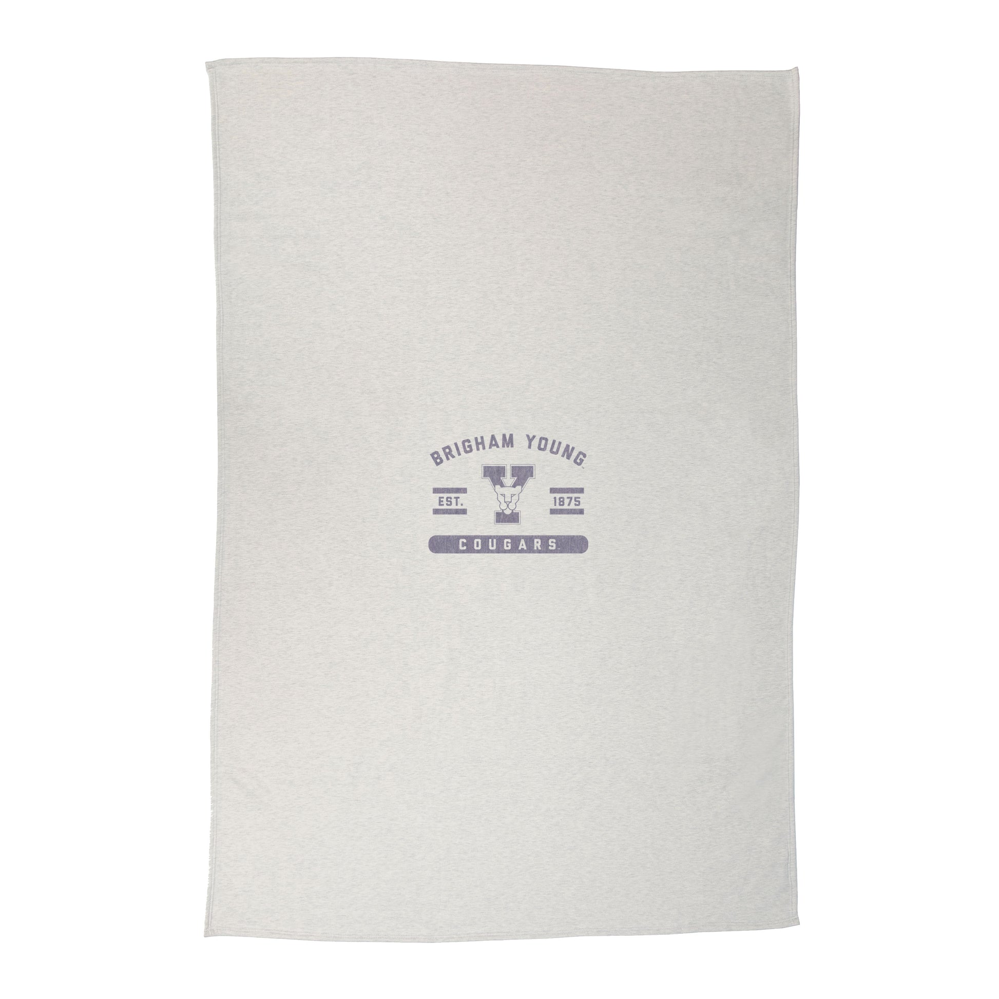 BYU Royal Logo Sublimated Sweatshirt Blanket