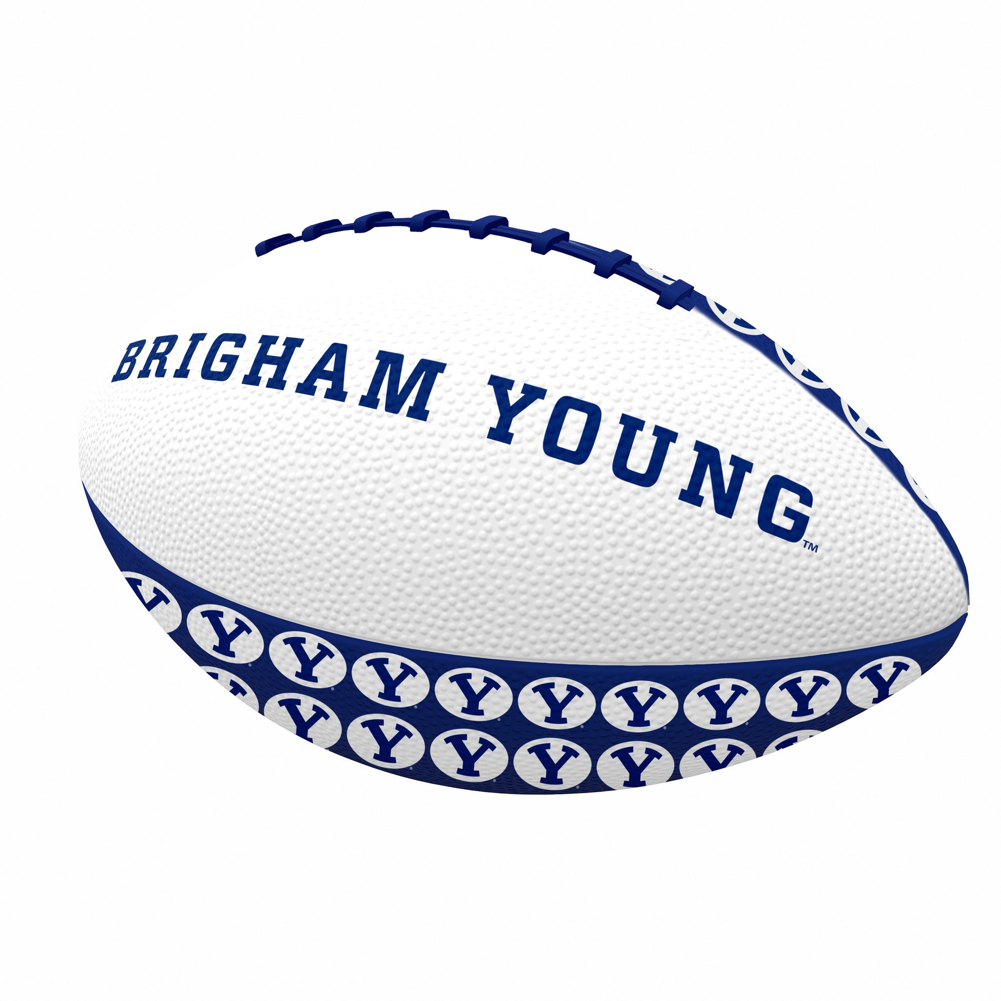 BYU Repeating Mini-Size Rubber Football