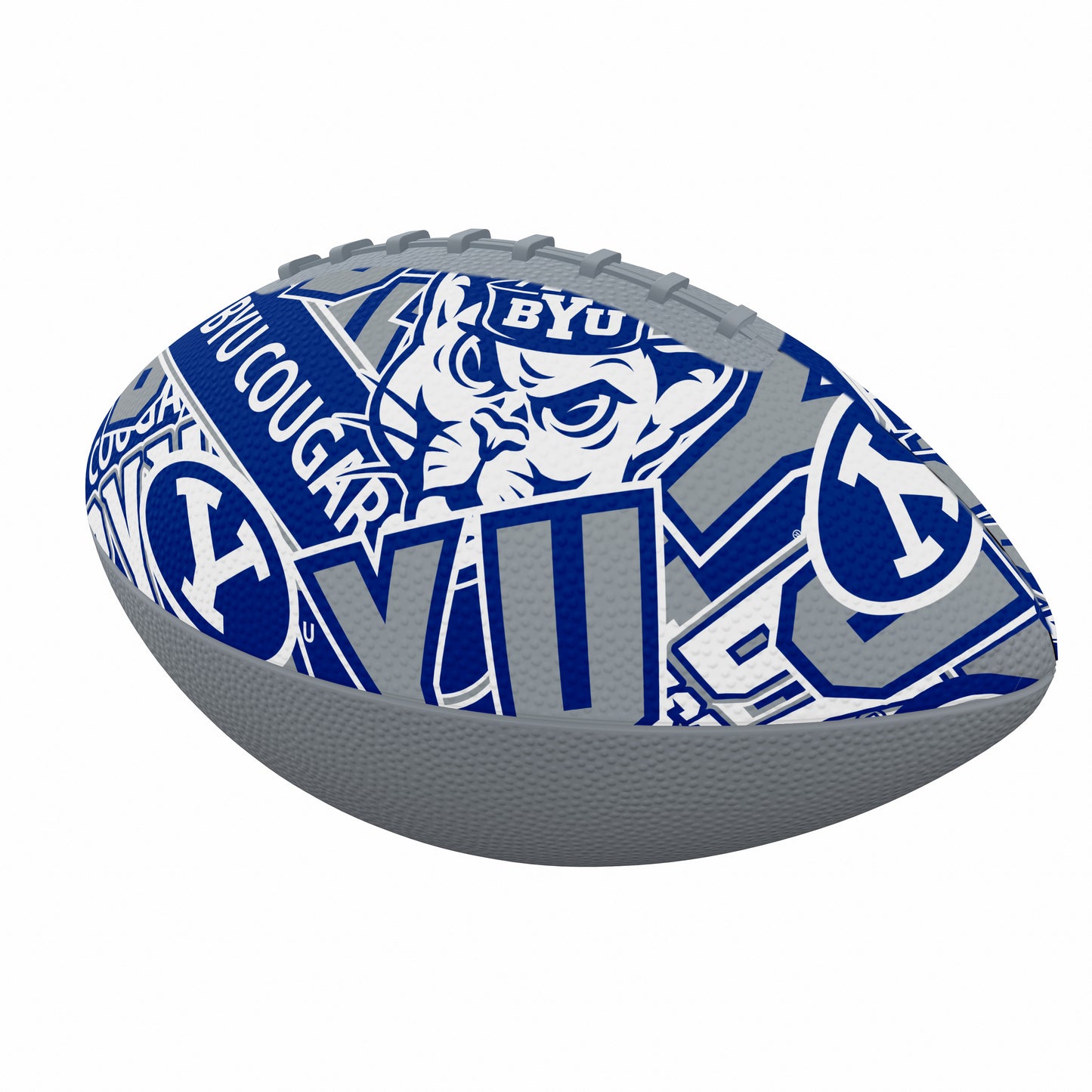 Brigham Young University Mini Abstract Size Rubber Footballl