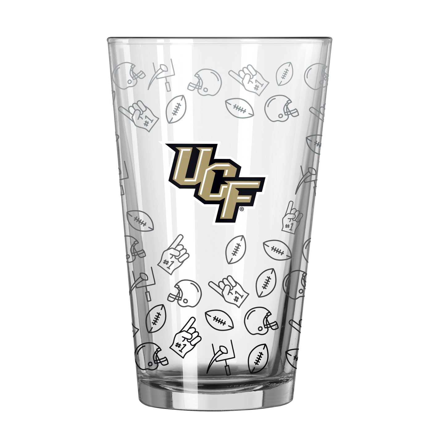 Central Florida 16oz Ombre Playmaker Pint Glass