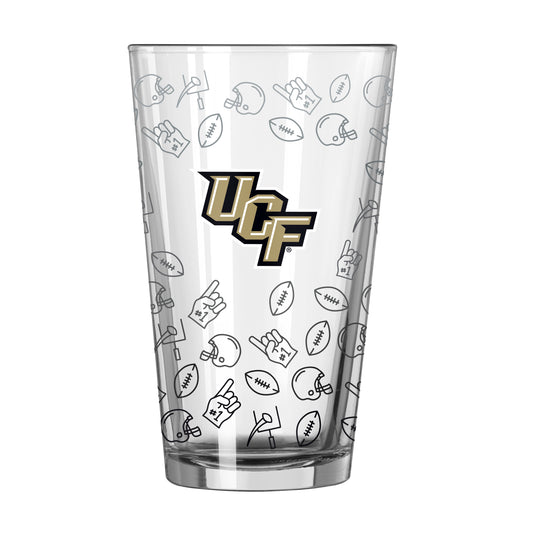 Central Florida 16oz Ombre Playmaker Pint Glass