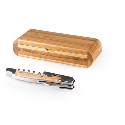 Green Bay Packers - Elan Deluxe Corkscrew In Bamboo Box