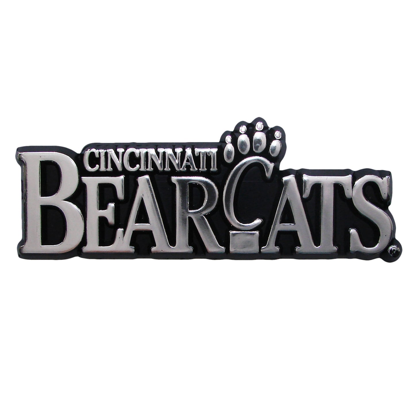 University of Cincinnati Plastic Chrome Emblem