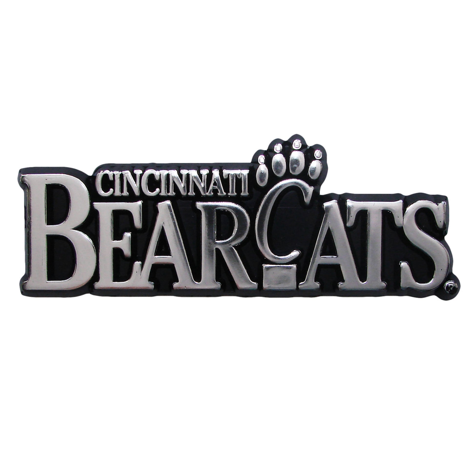 University of Cincinnati Plastic Chrome Emblem