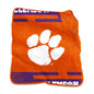 Clemson Raschel Double Stripe Throw