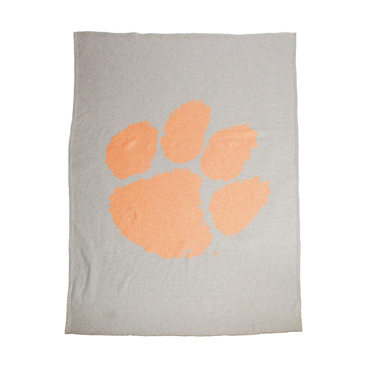 Clemson Oversized Logo Sublimated Sweatshirt Blanket
