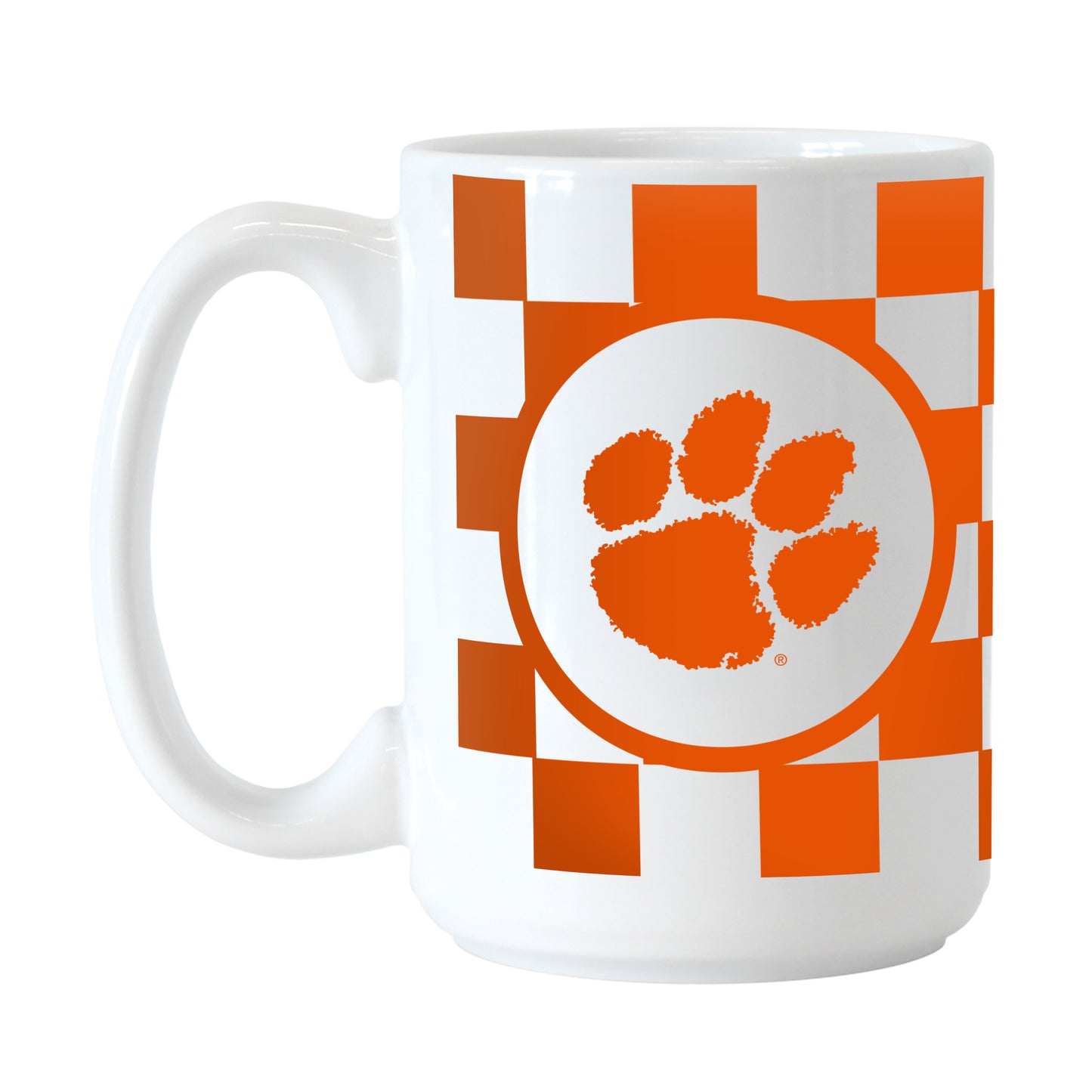 Clemson 15oz Checkerboard Sublimated Mug