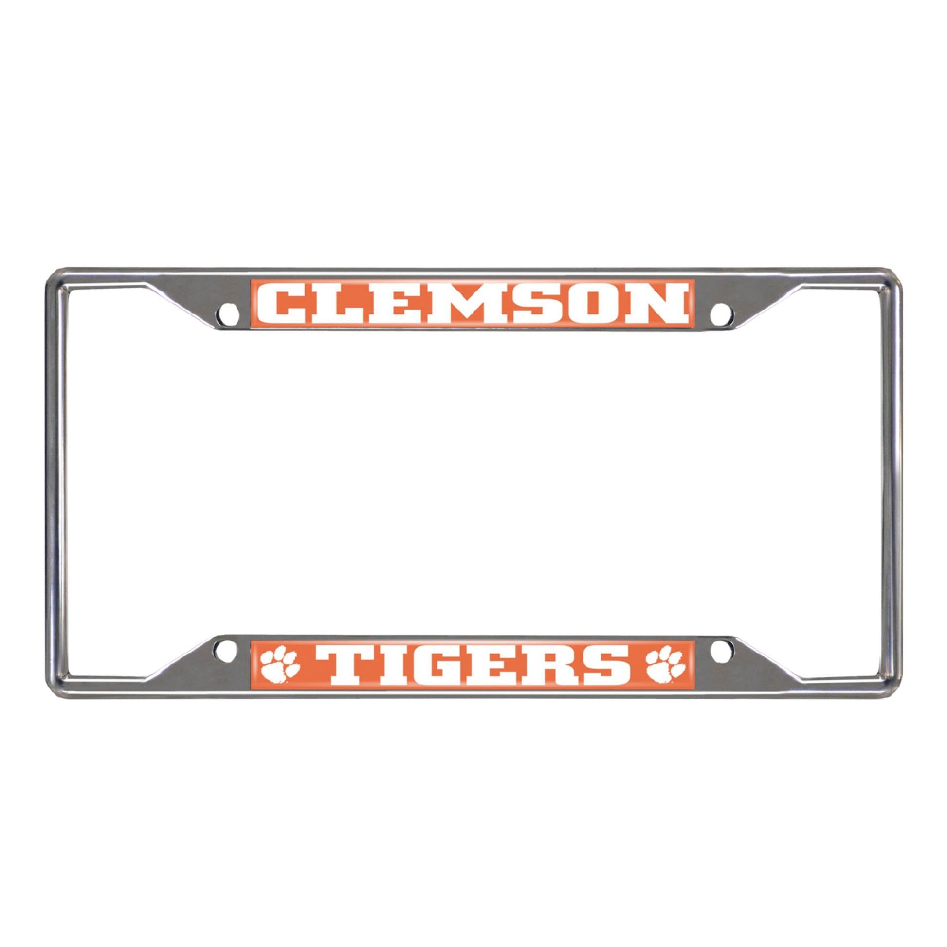 Clemson University Chrome License Plate Frame