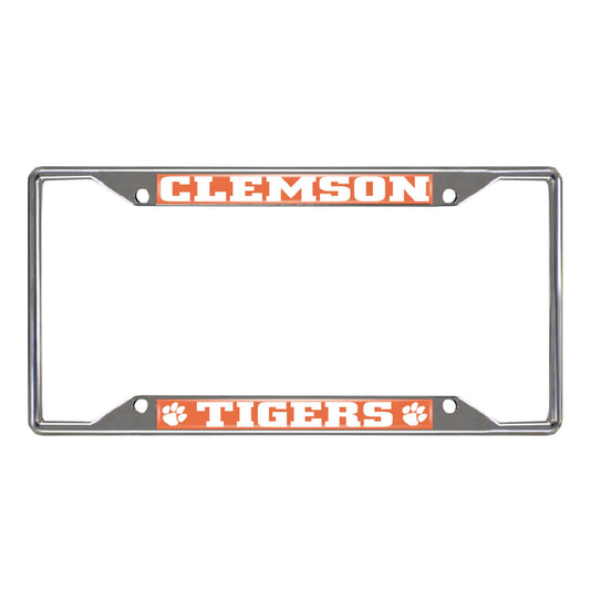 Clemson University Chrome License Plate Frame