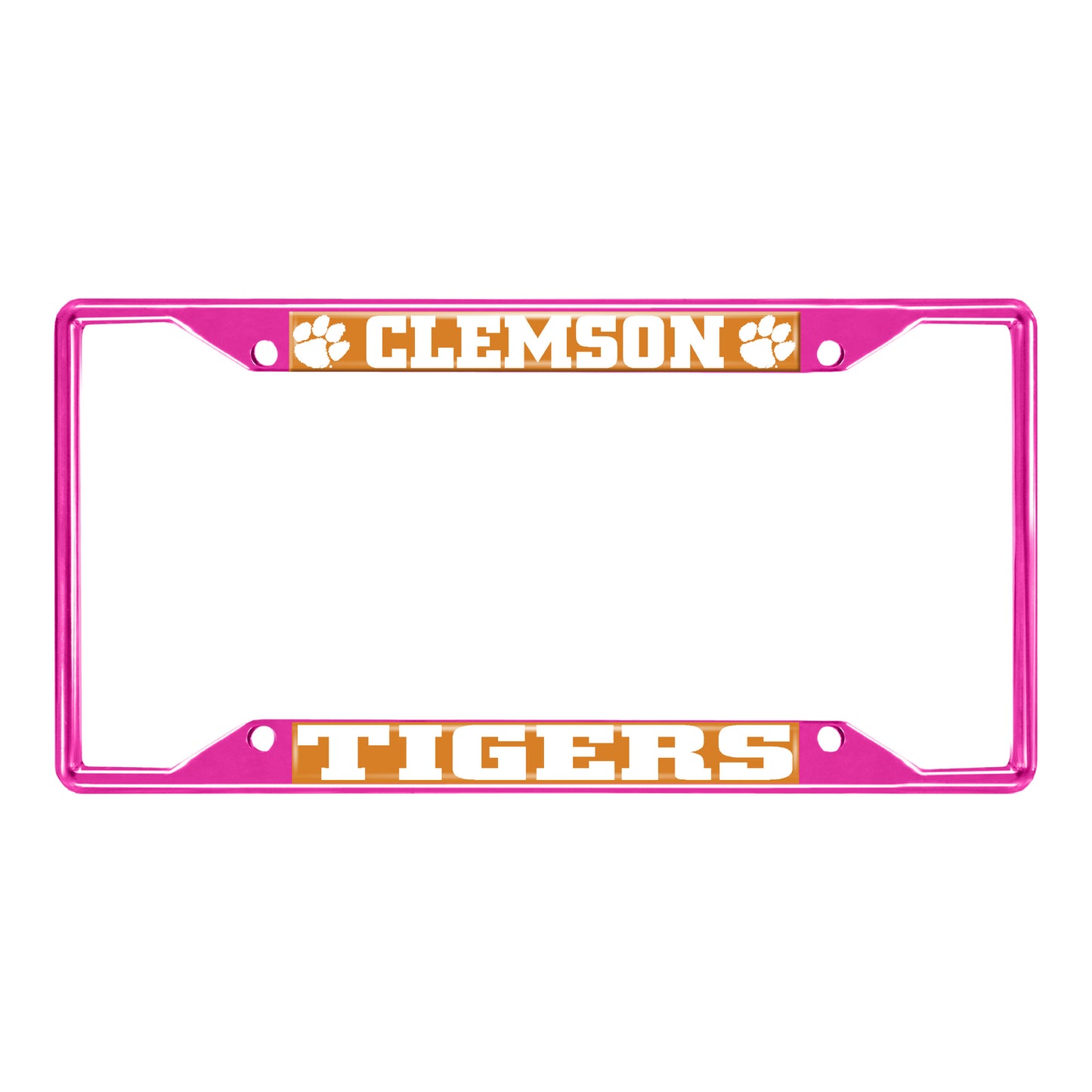 Clemson University-Pink License Plate Frame