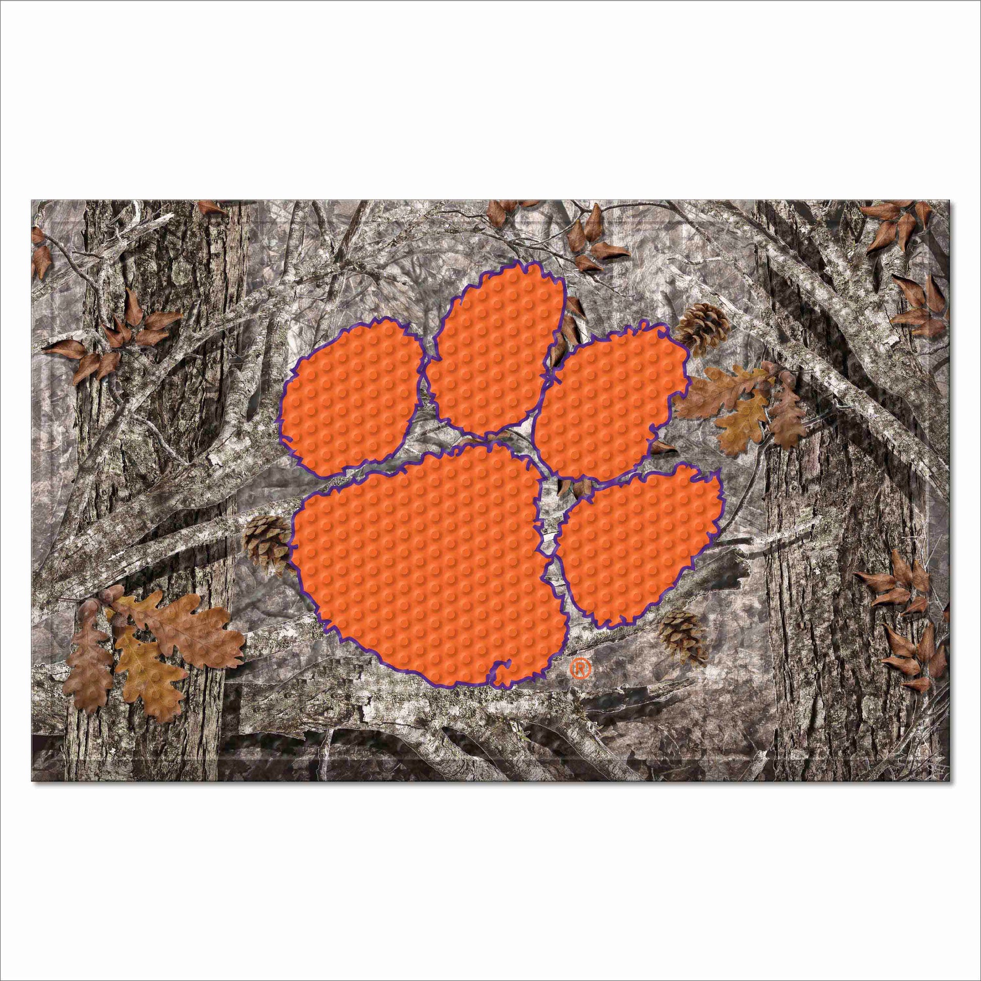Clemson University Camo Scraper Mat