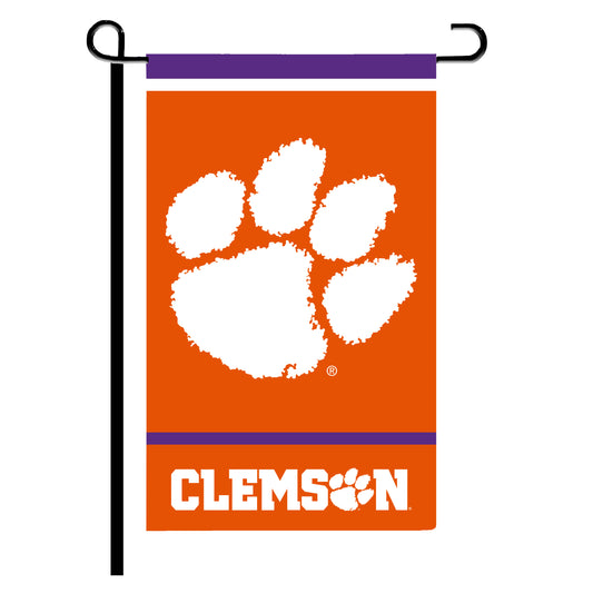 Clemson Garden Flag 12x18