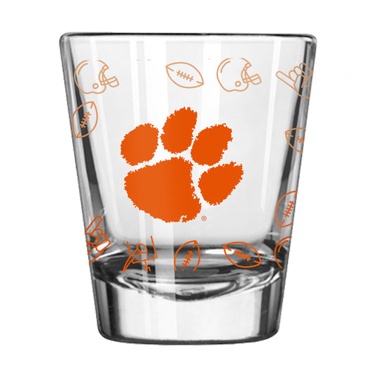 Clemson 2oz Ombre Playmaker Shot Glass