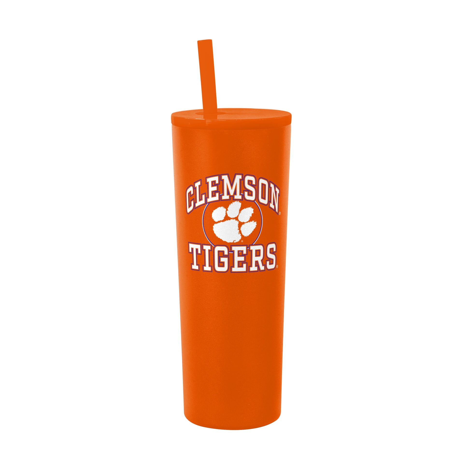 Clemson 30oz Athletic SS Straw Tumbler