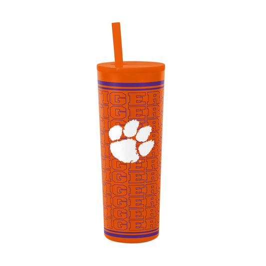 Clemson 30oz Echo SS Straw Tumbler