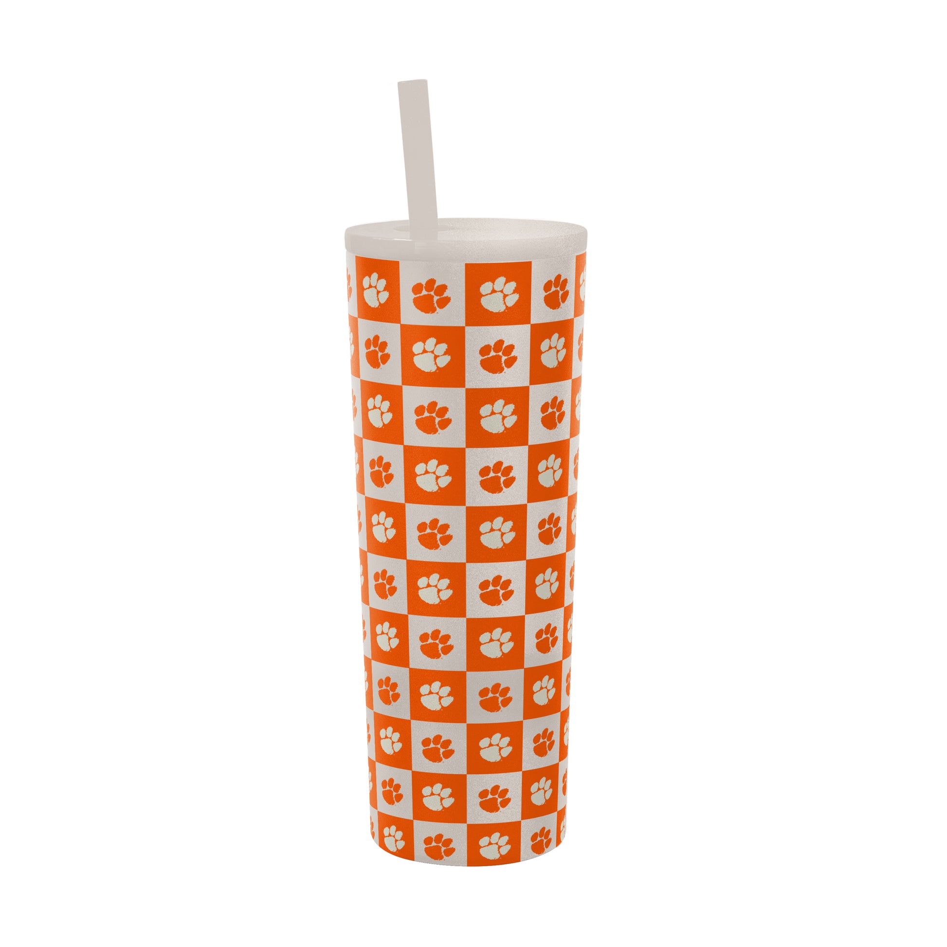 Clemson 30oz Gridiron SS Straw Tumbler