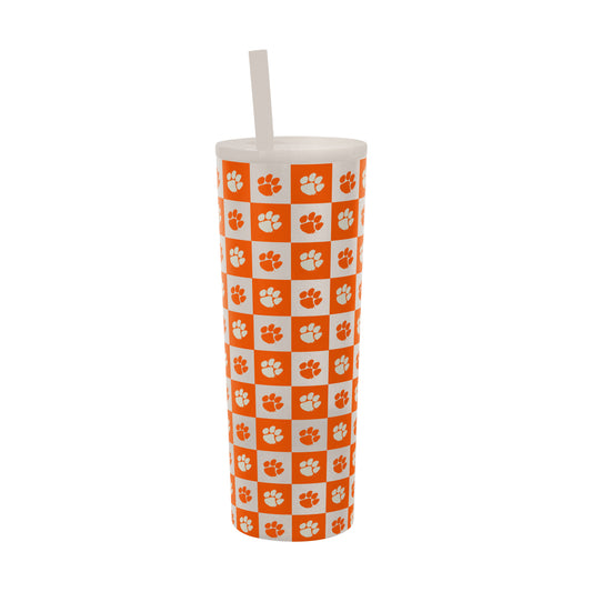 Clemson 30oz Gridiron SS Straw Tumbler