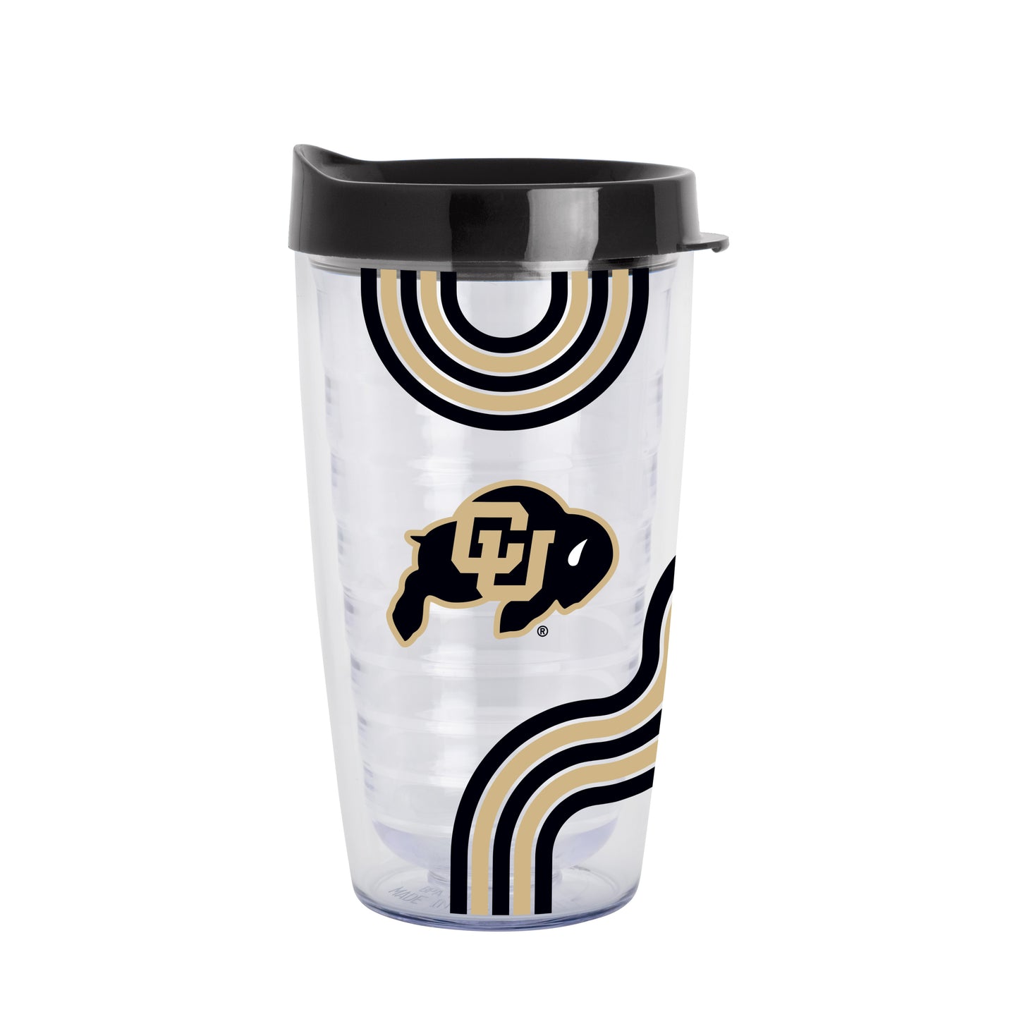 Colorado 16oz Waves Dbl Wall Clear Tumbler