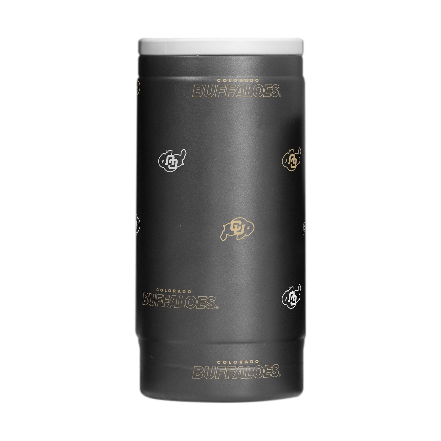 Colorado 12oz Step And Repeat Powdercoat SlimCan Coolie