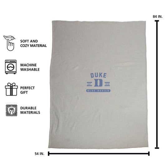 Duke Sublimated Sweatshirt Blanket