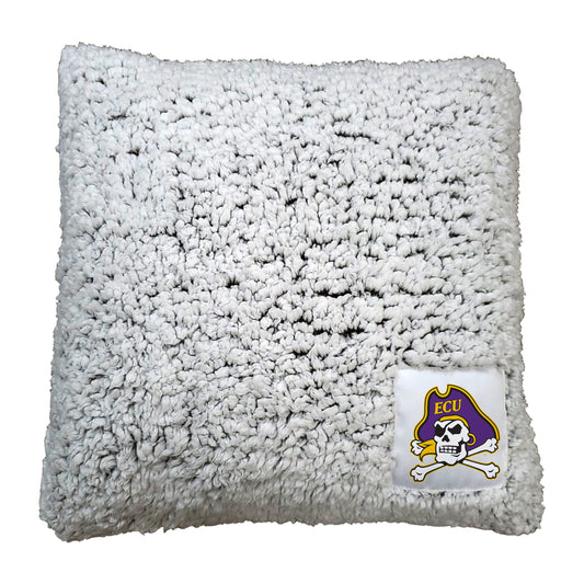 East Carolina Frosty Throw Pillow