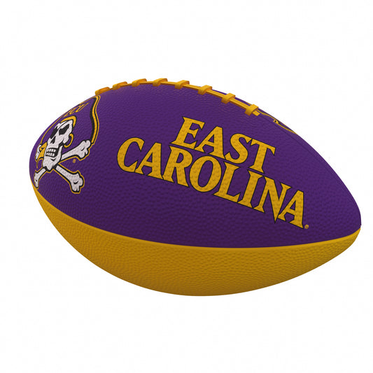East Carolina Combo Logo Junior-Size Rubber Football