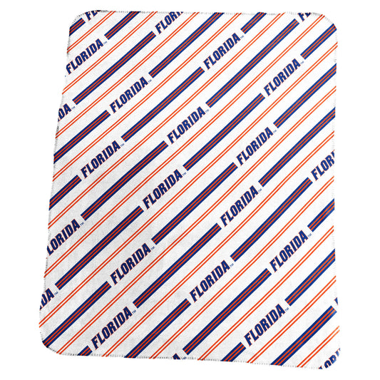Florida Classic Vertical Stripe Fleece Throw
