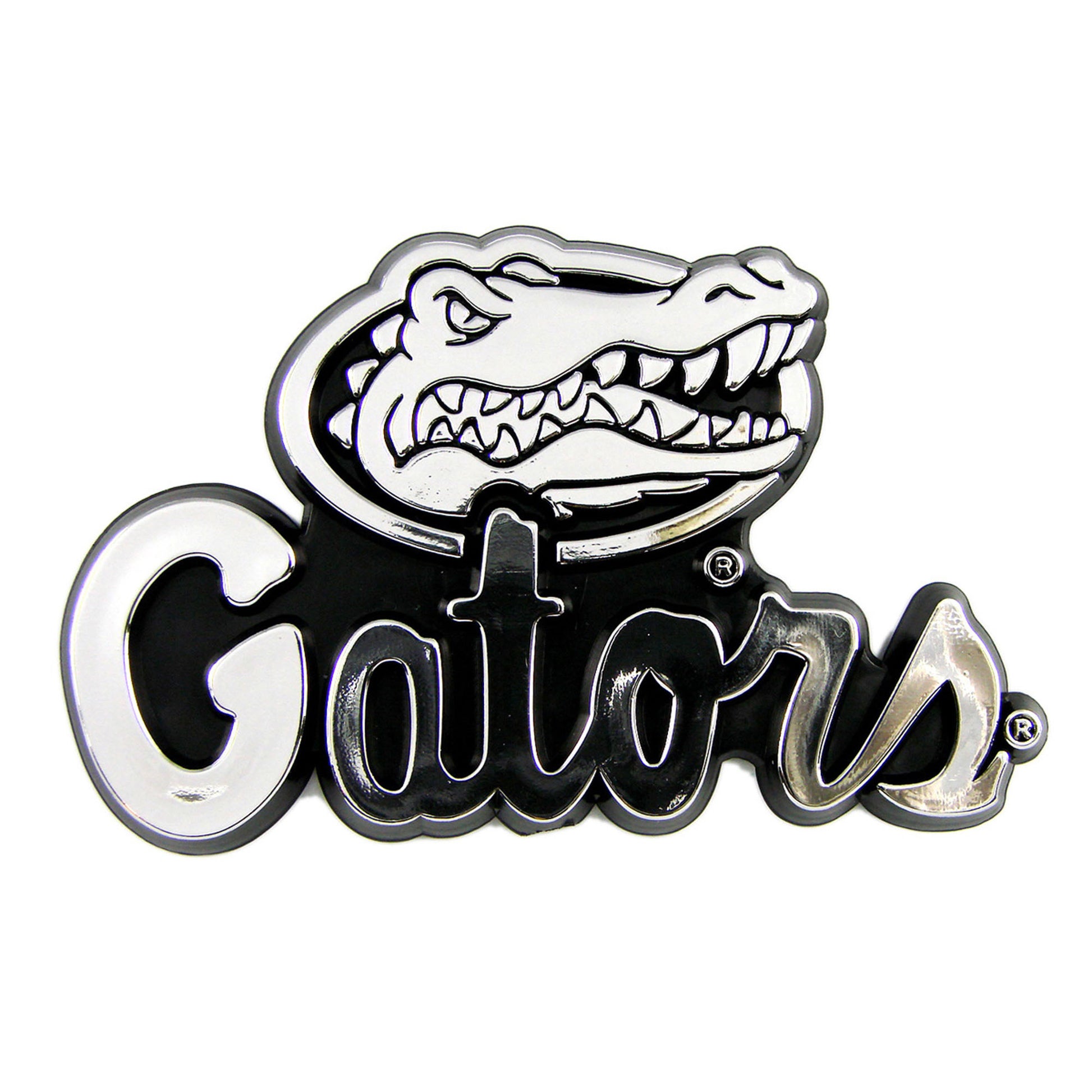 University of Florida Plastic Chrome Emblem